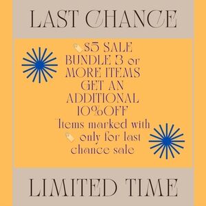 🏷️LAST CHANCE SALE $5 ITEMS LIMITED TIME